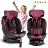 Nukido Prestige Line fekete-rózsaszín gyerekülés 0-36 kg ISOFIX