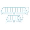 Kerti medence kereten 488 x 244 x 122 cm 17 az 1-ben Bestway 56670
