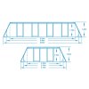 Kerti medence kerettel 549 x 274 x 122 cm 17 az 1-ben Bestway 56710