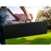 Összecsukható kerti pad 180 cm Plonos fekete