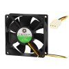 PC ventilátor 80x25mm 24V, 3 tűs golyóscsapágyazással