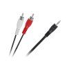 3,5 mm Jack kábel - 2x RCA, 7,5 m KPO2747-7,5