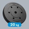 Súlyzótárcsa 20kg, furat 31mm RBA-2105-1