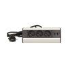 Asztali aljzat 3x2P+E, USB töltő, 1,8 m kábel