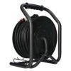 Meghosszabbító kábel orsóval IP44, 30m, 4 aljzat
