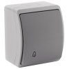Falikapcsoló IP44, szürke grafit