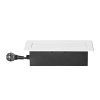 Süllyesztett aljzat USB-vel, fehér, 1.5m kábel