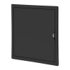 Fekete ellenőrző ajtó 25x25 cm