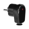 Fekete szögletes csatlakozó 16A földeléssel