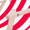 34345 dc0001 whrd lezak drewniany skladany white red stripe M0