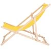 DC0001 YL Összecsukható fa napozóágy SÁRGA