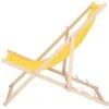 DC0001 YL Összecsukható fa napozóágy SÁRGA