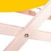 DC0001 YL Összecsukható fa napozóágy SÁRGA
