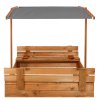 159830 sbx120rset piaskownica drewniana 120x120 impregnowana z daszkiem M0