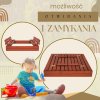 169615 sbp120set02 piaskownica drewniana premium 120 x 120 cm zestaw M0