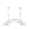 Fonott USB-C kábel, 1 m, fehér – 66-165-
