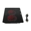 Piros laptop hűtőpárna 2 ventilátorral