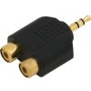 Reduktor 3.5 Jack -2GN RCA arany