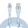 USB-kábel - USB-C típusú 1 m szilikon kék Kruger&Matz Basic
