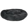 Plüss kutyapárna 100 cm sötétszürke