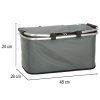 Kosz termiczny piknikowy skladany szary 167974