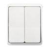Külső dupla kapcsoló IP44 fehér
