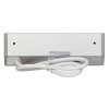 Fiókos panel 2x220V + 2xUSB A/C, szürke-ezüst