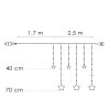 105830 cl4133 kurtyna gwiazdy 138 led M0