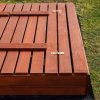 167417 sbp140set05 piaskownica drewniana premium 140 x 140 cm zestaw M0