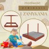 170815 sbp140rset02 piaskownica drewniana premium 140 x 140 cm zestaw z daszkiem M0
