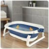 Összecsukható baba kád betéttel Ricokids RK-286 fehér-kék