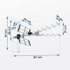 Kültéri irányított ultra HD 4K TV antenna Berdsen BD-954