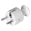 Egyszerű dugó Uni-Schuko 16A, 230V, fehér