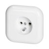 Süllyesztett egyes aljzat 2P+E, 16A, 250V, FEHÉR