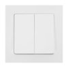 Süllyesztett kivitelű kétgombos kapcsoló Malta 10A, 250V, WP-2M, fehér