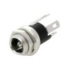 Fém DC csatlakozó aljzat 2,5x5,5 mm