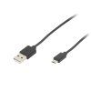 USB-A – micro USB-B kábel 0,85 m, fekete – 66-113-
