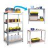 Fém polc 180x90x40cm HR-812 + ingyenes csomagolás