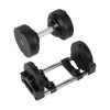 Állítható öntöttvas súlyzó automata 24 kg, 1 kg-os lépésekben, REBEL ACTIVE