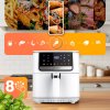 Zsíradékmentes sütő Air fryer Berdsen BD-662 fehér