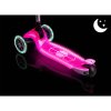 Világító sötétben háromkerekű egyensúlyozó roller gyerekeknek Ricokids Jelly - rózsaszín