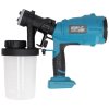 A DEDRA SAS+ALL DED7057 akkumulátoros festékszóró aggregátor - 0,7l/perc, 60 DIN-S viszkozitás, 2,0-2,5mm fúvókák, 900ml.