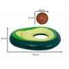 Felfújható úszómatrac avokádó labdával és maggal 150cm XL
