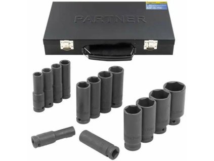 Set de 14 capete de impact adânci, 1/2"