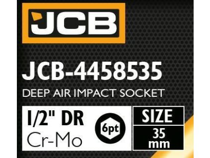 Cap de impact JCB 1/2" Cr-Mo 6-agonal 35mm cheie de prindere