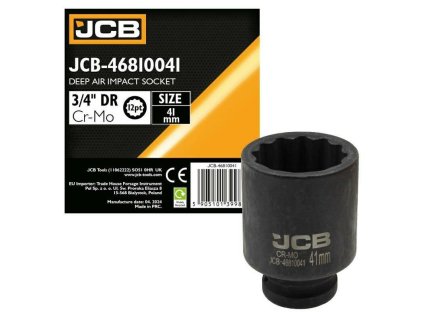 Extensie lovitor JCB PROFUND 3/4" Cr-Mo 12-facetată 41mm