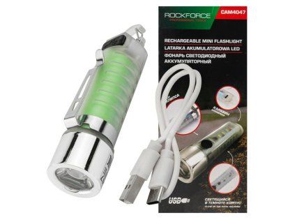 mini led 6in1 usb c rechargeable torch 100 lm 500 mah