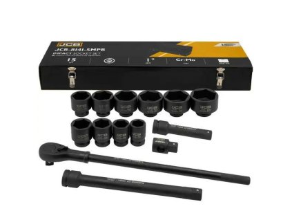 Set de Unele de Impact JCB 1" Cr-Mo 6-Șuruburi 15 PCS 36-80mm