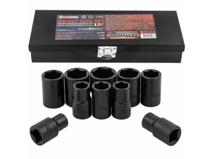 FORCEKRAFT Set de Unelte cu Impact 12 piese 1/2" hexagonale 10-24 mm