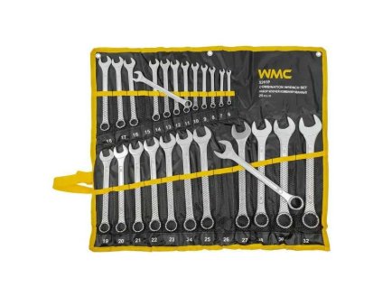 WMC Set de Chei Allen Duble 25 Elemente pe Pânză 6-32 mm Cr-V